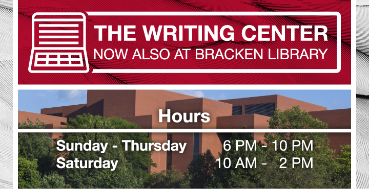Writing Center at Bracken Library